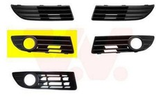 VAN WEZEL Lüftungsgitter Grill Stoßfänger für VW POLO (9N) mit Loch/Löchern für