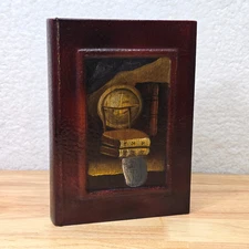 Vintage Wooden Book Shaped Storage Box A Tale of Two Cities