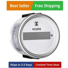 52mm 2 Marine Hour Meter Waterproof Hour Gauge 9-32v Red Backlight For Boat ...
