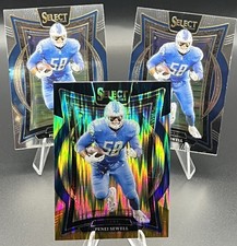 2024 Panini Select ~ Penei Sewell #87 ~ Concourse Level Black & Gold Shock Prizm