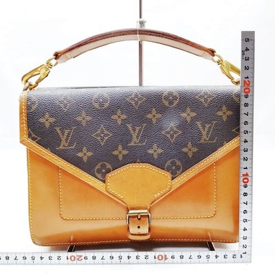 Louis Vuitton LV Shoulder Bag M51310 Sac Biface Brown Monogram