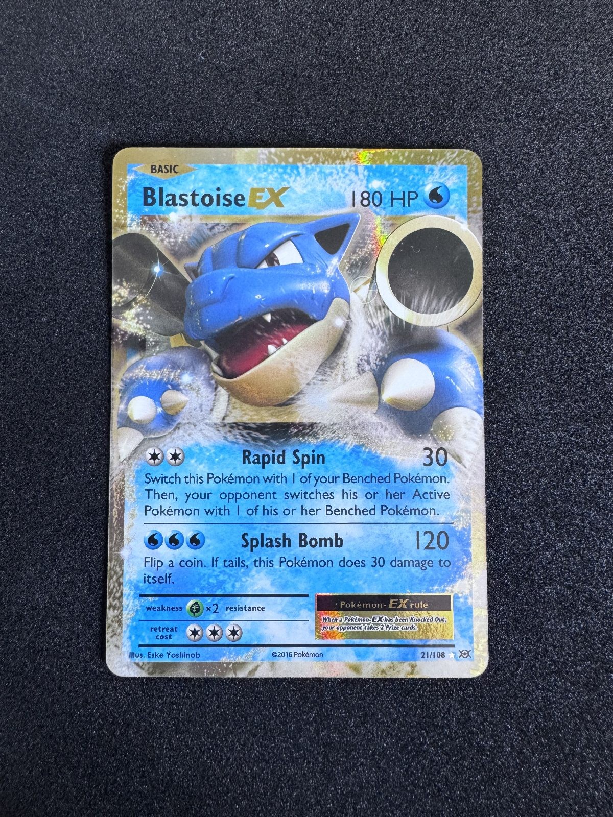 Blastoise EX 21/83 Holo Generations Pokemon Card - NM