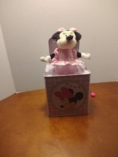 Minnie Mouse Jack In The Box Disney Baby Pink Dress "You Are My Sunshine" EUC