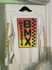 Vtg Mongoose Competition Racing Frame Long Sleeve Shirt M