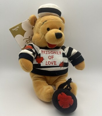 Seltenes exklusives Plüschanhänger Winnie Puuh Gefangener der Liebe Hongkong Disney Store