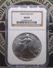 1994 American SILVER Eagle $1 NGC MS69 #075 East Coast Coin & Collectables, Inc