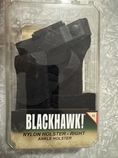 BLACKHAWK! Nylon Ankle Holster Size 12, Black, Right-Hand
