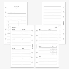 MAY PAPER CO. 2026 Personal Weekly Planner Refill, Week on Two Page Planner I