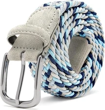 Men's Stretch Belt,Woven Braided Web Belt 1 M(fits waist 33"- 36") 2115 Color3