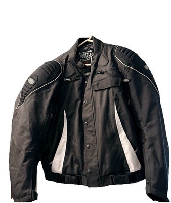 Black CORTECH FUSION Tour Master Men's XL 46 Liner Armoured Motorcycle Jacket