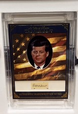 AWFPOTUS 2025 Edition Card John F. Kennedy Authentic Handwritten Word “REVIEW”