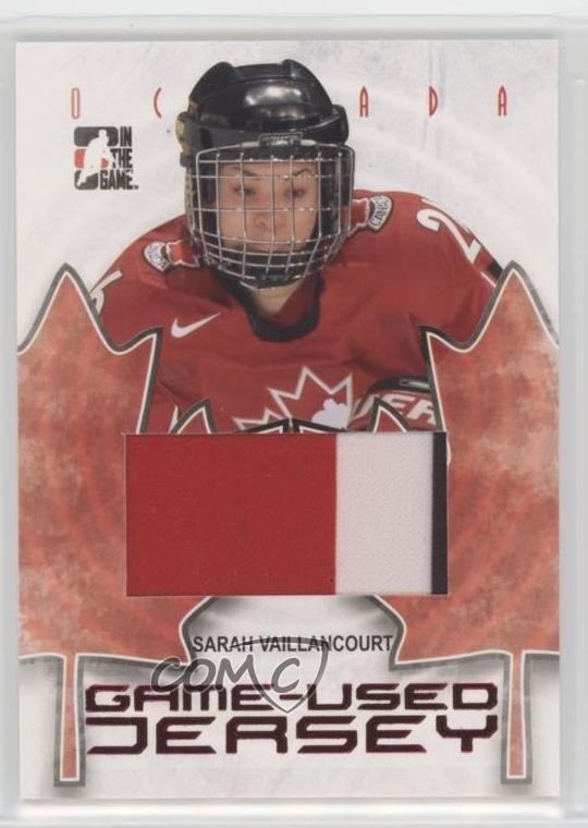 2007-08 ITG O Canada Game-Used Jersey Sarah Vaillancourt #GUJ-40 6kn