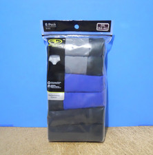 6 Pack ATHLETIC Mens Performance Stretch Cotton Moisture Wicking Briefs Size 2XL