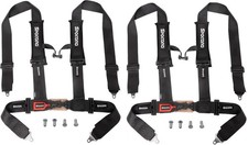 Pair 4-point Harness 3in Straps Shoulder Pads Quick Release Utv Atv Go Kart