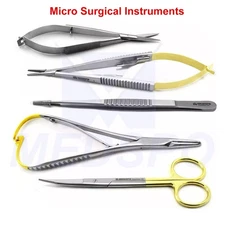 Dental Surgical Kit Micro Noyes Scissors Ligature Needle Holder Dressing Forceps