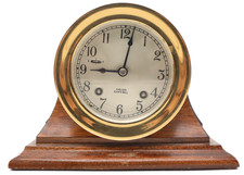 Vintage CHELSEA 5" Diameter Ship's Bell Brass Clock, Serial Number 774533