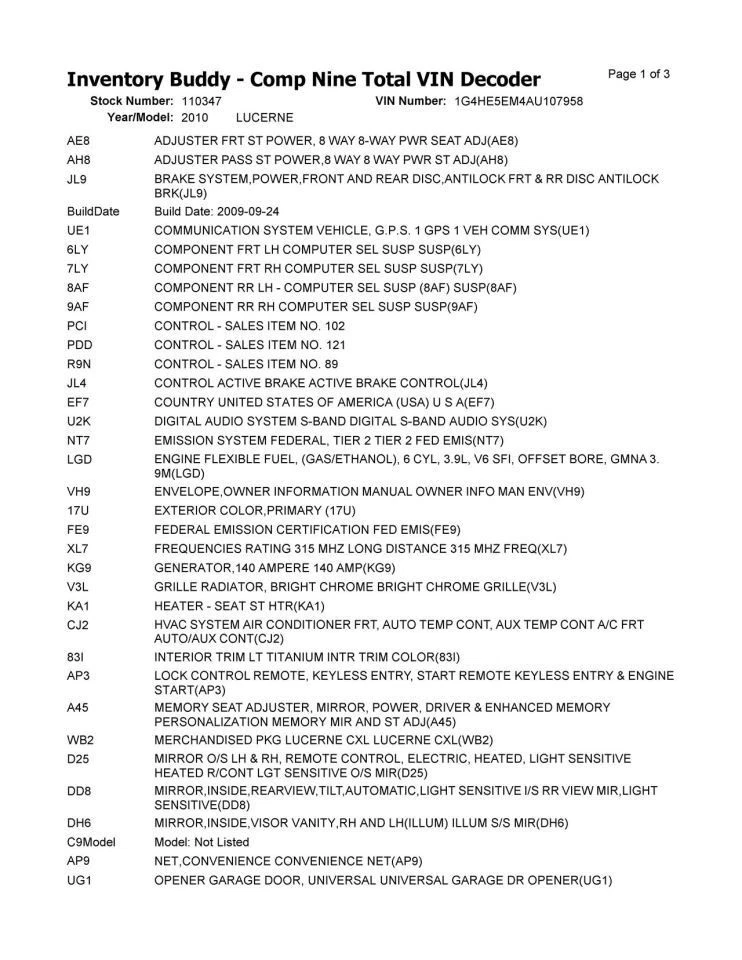 Motor 3,9 L VIN M octavo dígito Opt Lgd compatible con 09-11 LUCERNA 10308152 Foto 2 de 4