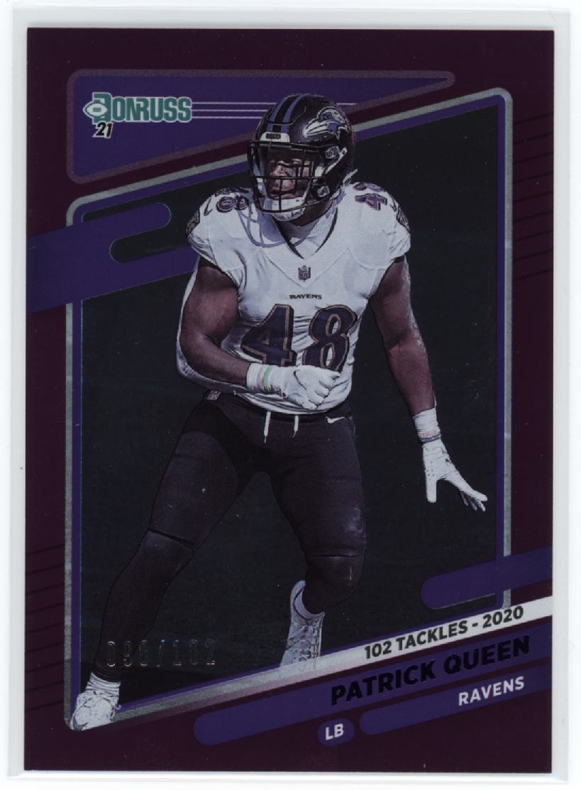 2021 Patrick Queen Donruss Purple 90/102 #242 (H1707) $6 MAX SHIP