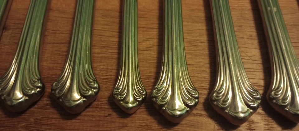 Colonial Plume Handle 18/8 Stainless Garmany  9 3/8" New French Hollow knife Lot — 第 3/4 张图片