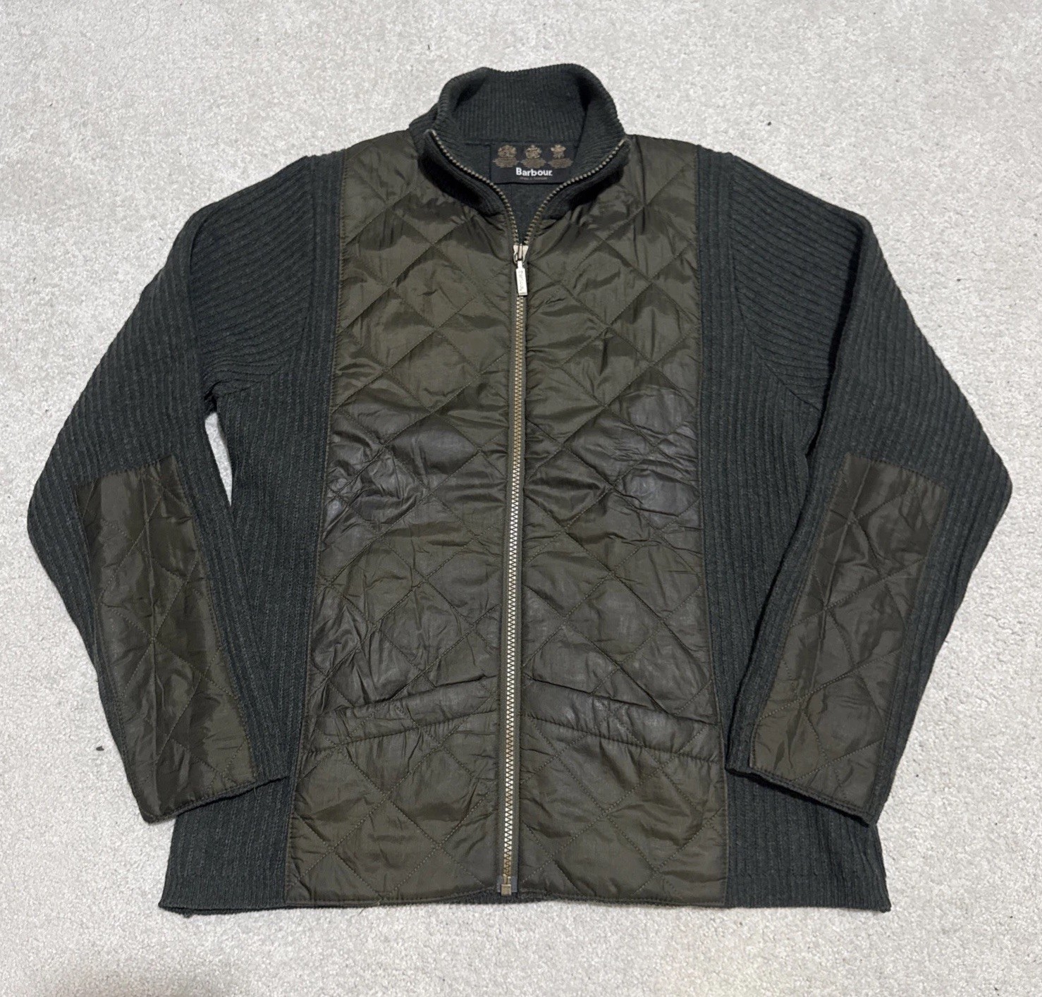 Barbour Sporting Wool Knit Jacket Womens M Sample… - image 1