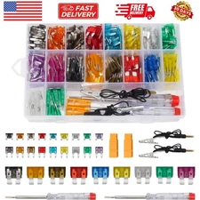 PCS Car Fuses Assortment Kit, With 2 Car Fuse Tester and 2 Fuse Puller, Blade...