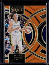 2024 Panini Select WNBA #177 Sevgi Uzun Prizms Orange #/125