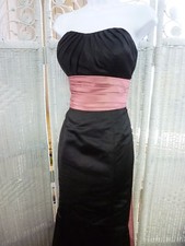 1846 BILL LEVKOFF 534 BLACK W ROSE WAIST SIZE 10 209 BRIDESMAID GOWN DRESS