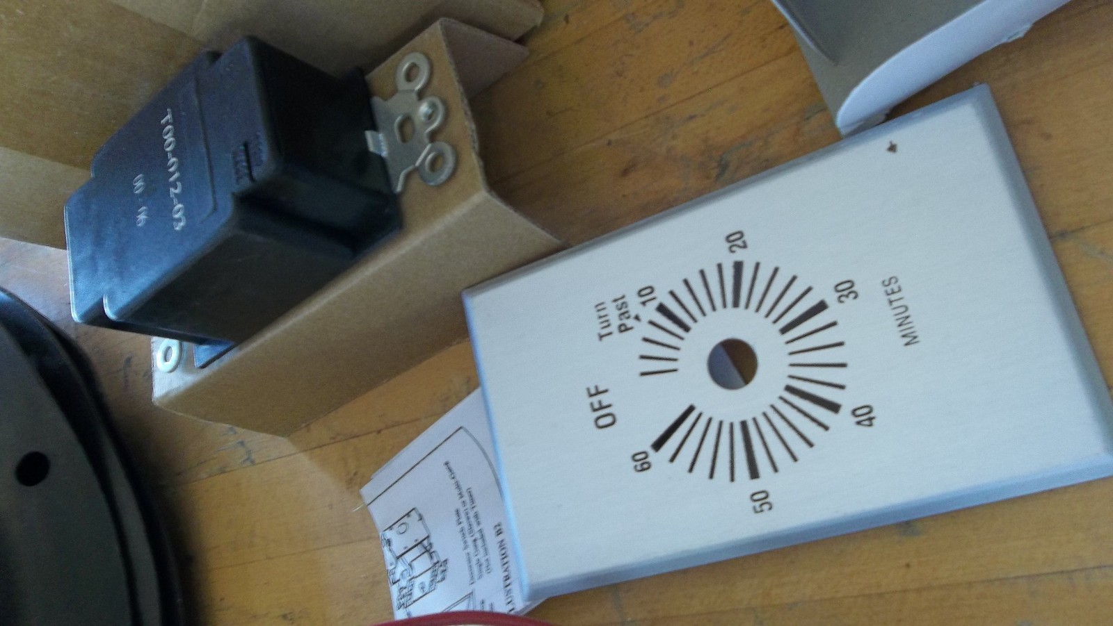 NEW TIMETECH T00-012-03 SPRING WOUND TIMER 60 MINUTES WITH KNOB (155-2)