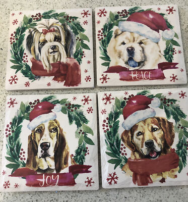 ceramic dog coasters