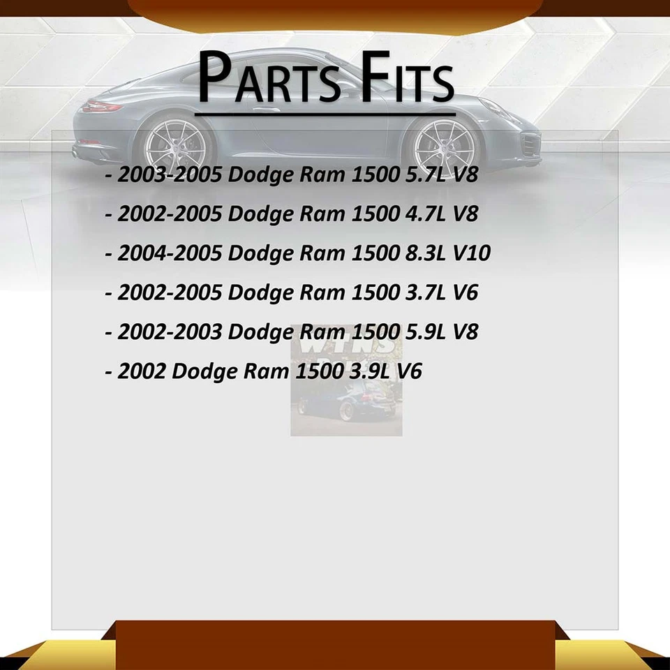 Extremos de barra de amarre exterior interior delantero 4 piezas para Dodge Ram 1500 8,3 L 2004-2005 Foto 2 de 4