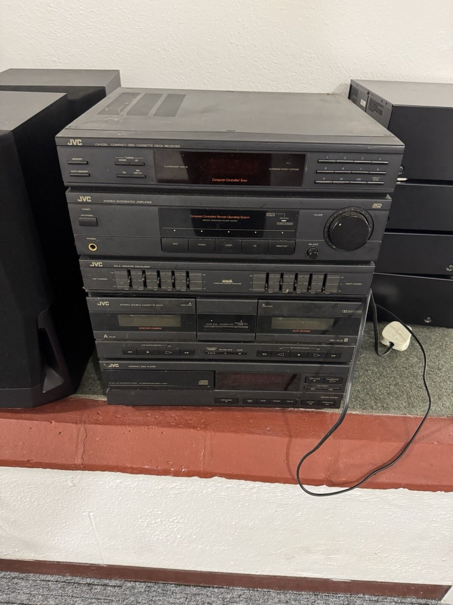 JVC Vintage HiFi CA-E33, Cassette, CD, Changer, Amp, Equaliser