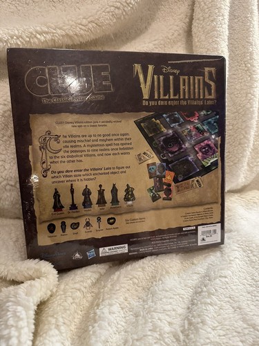 New Sealed Disney Parks Villains Clue Mystery Board Game Maleficent Ursula A1 - Picture 3 of 3