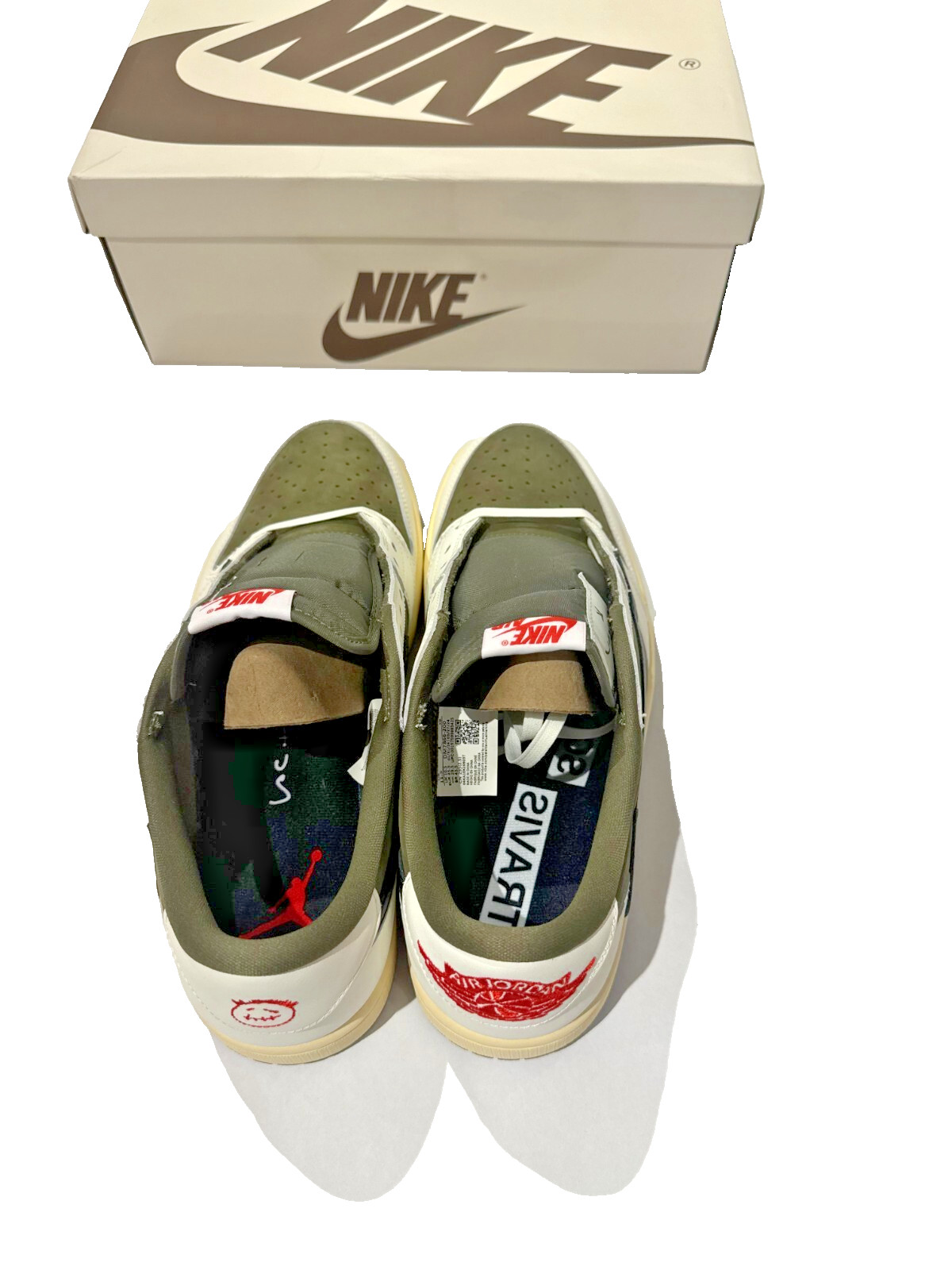 Travis Scott Jordan 1 Medium Olive Size UK10.5, UK 7,7.5,8,8.5,9, 11 & 12 New image 8