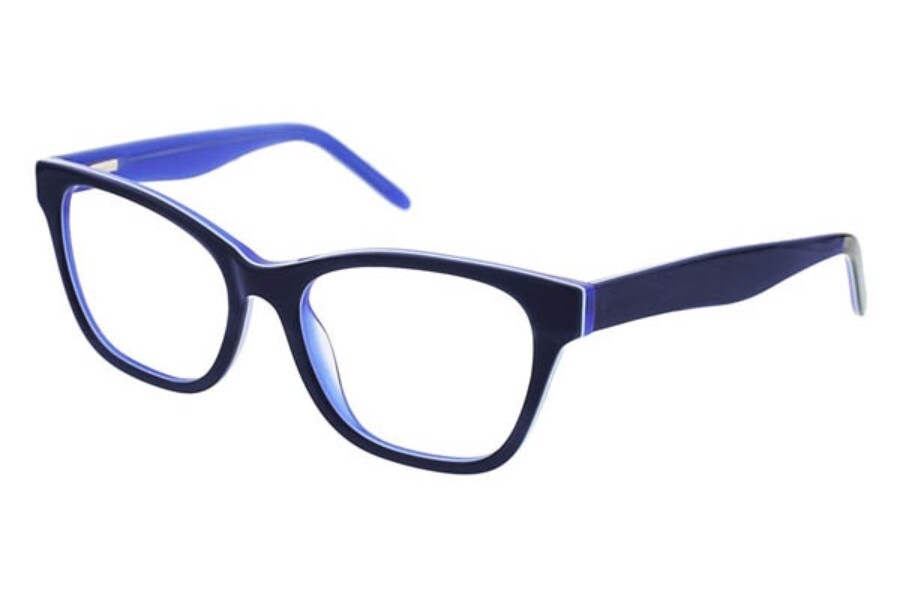 Оптические очки OP Sapphire Beach темно-синего цвета с квадратным покрытием Cateye Blue 51-16-140 RX