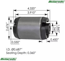 M203054 Cabin Mount Bushing Volvo 02-07 VN, 0...