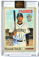 2021 Fernando Tatis Jr Topps Archives Signature Series Rookie Auto Card 1/14 RC