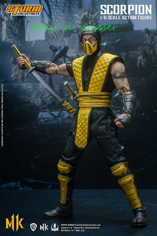 Scorpion Mortal Kombat storm モータルコンバット Storm Collectibles 1/6 Scorpion Mortal Kombat In Stock New