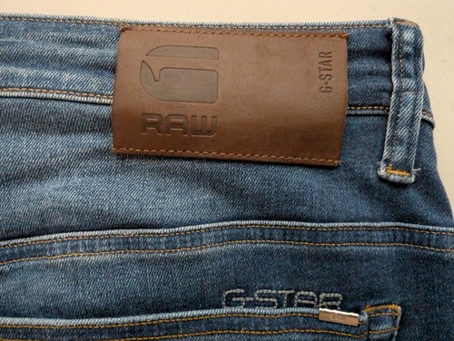 Men's G-Star Raw 3301 Relaxed Straight Stretch Blue Jeans Size 36" Leg 36" - Picture 6 of 14