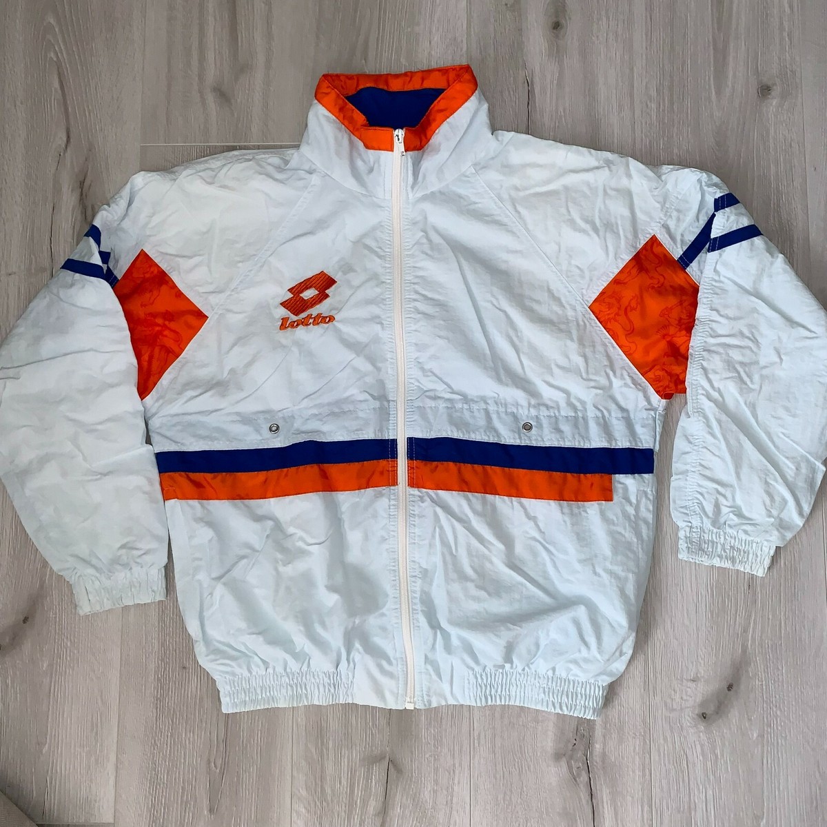 NETHERLANDS FOOTBALL SOCCER TRACK TOP JACKET LOTTO Sz M MEN | eBay