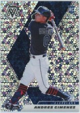 2021 Panini Mosaic Andres Gimenez Rookie Quick Pitch Silver Prizm RC #277