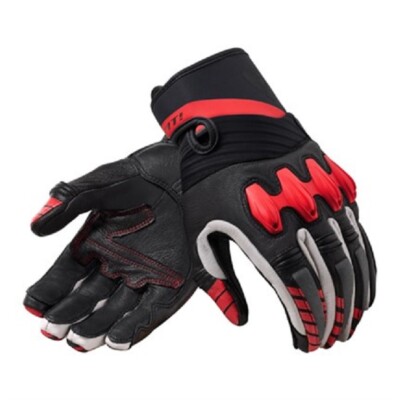 Revit ENERGY NERO ROSSO ROTE Lederhandschuhe Sport Touring Naked