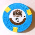 $1.00 CASINO CHIP "GOLDEN NUGGET CASINO" LAS VEGAS, NEVADA — photo 2
