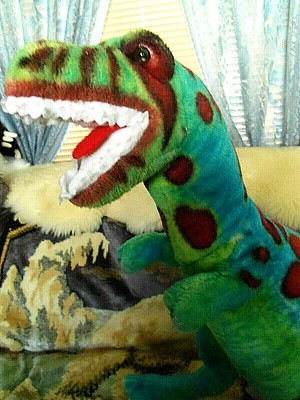 Giant Melissa & Doug Plush BLUE T-Rex Dinosaur Large 42 ...
