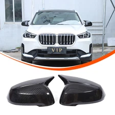 ABS Carbon Fiber Exterior Rear View Mirror Cover Cap For BMW X1 U11 2023-2025 US
