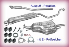Abgasanlage ab Kat. Auspuff für Opel Zafira A 1.8 16V F75 92KW ->Bj. 09/03 + Kit