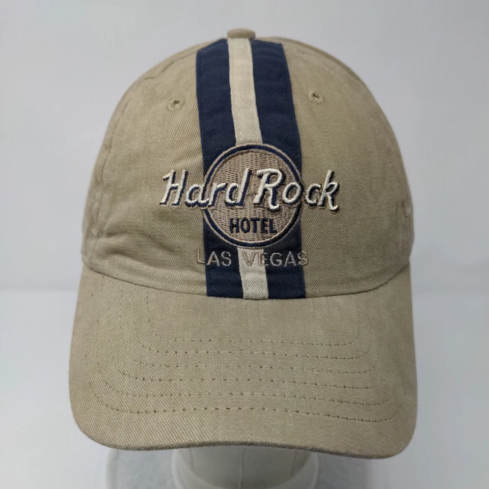 Gorra Hard Rock Hotel Las Vegas Snapback Bronceada OSFA Rayas Bordada Foto 2 de 4
