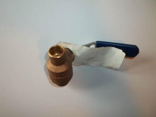 Nibco Brass Shut off valve 1/2 solder sp-110 female - Picture 2 of 3