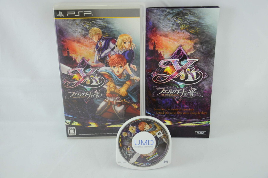 PSP Ys The Oath in Felghana Nihon Falcom Action RPG NTSC-J Japan