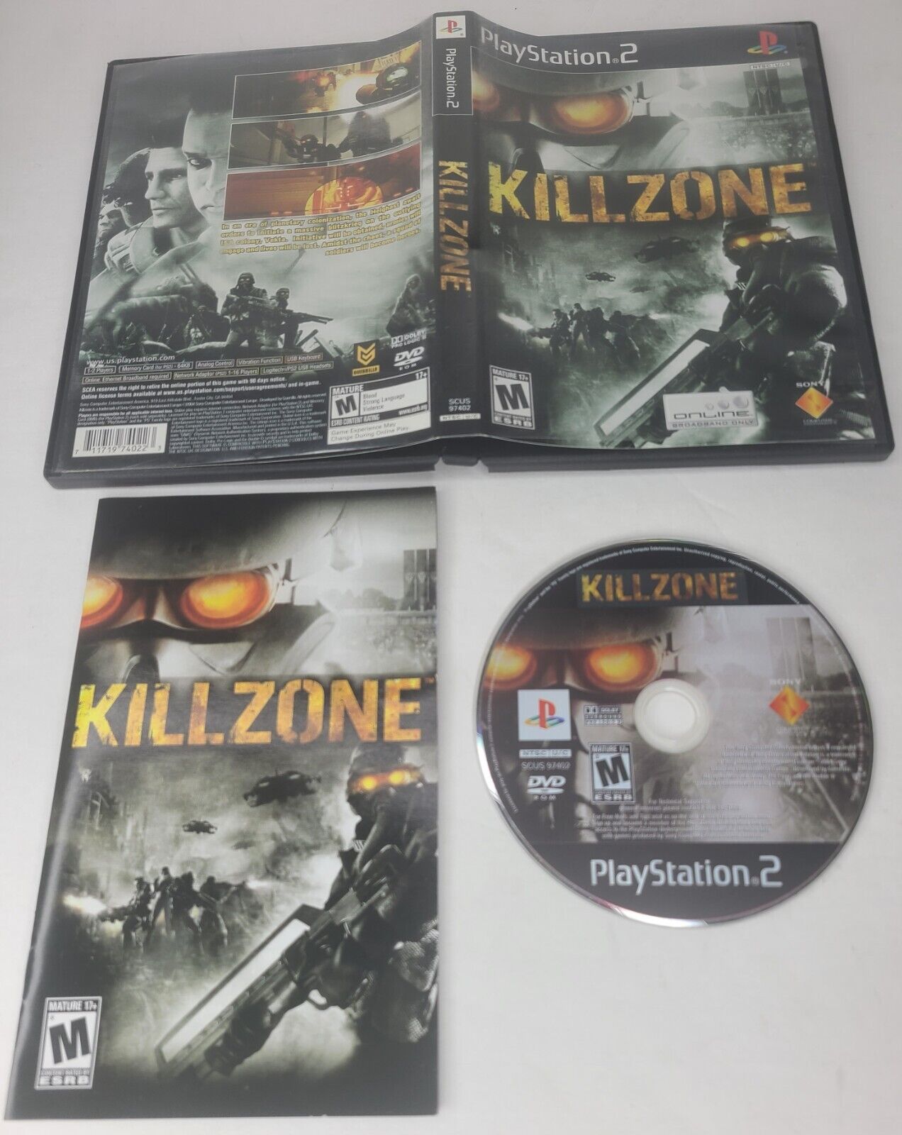 Mavin  Killzone. PS2 Game. PlayStation 2. Greatest Hits. Video Game.  Tested Working