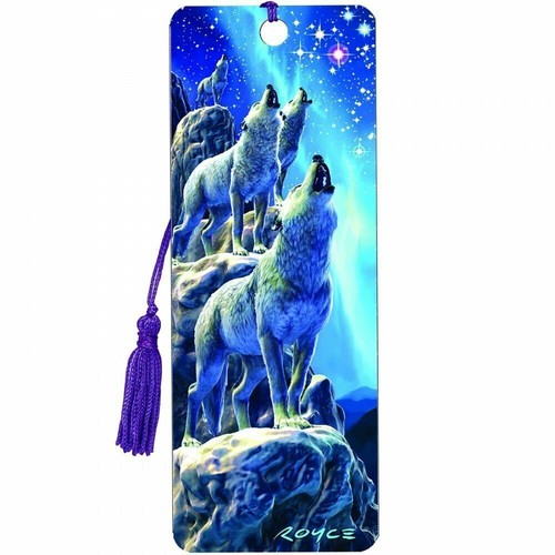 3D BOOKMARKS Stunning Various Designs Sail Cat Dragon Dolphins Guitar Wolf Gift - Picture 50 of 58